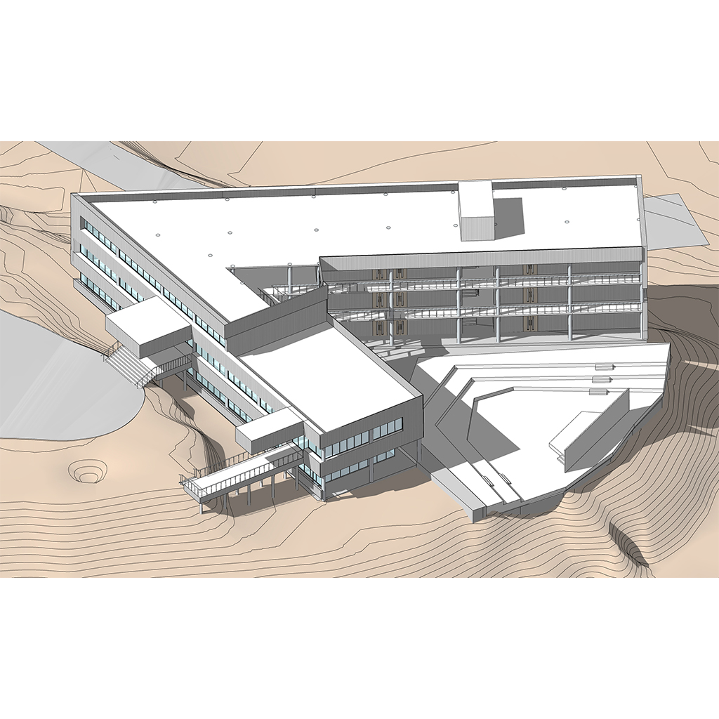 BGSBU Nursing College_0010 Institutional building architecture by ANA Design Studio Pvt. Ltd.