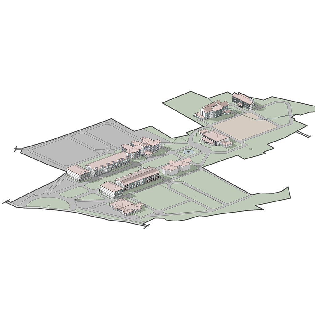 sitemap - Kashmir University Zakura Campus - institutional architecture by ANA Design Studio Pvt. Ltd.