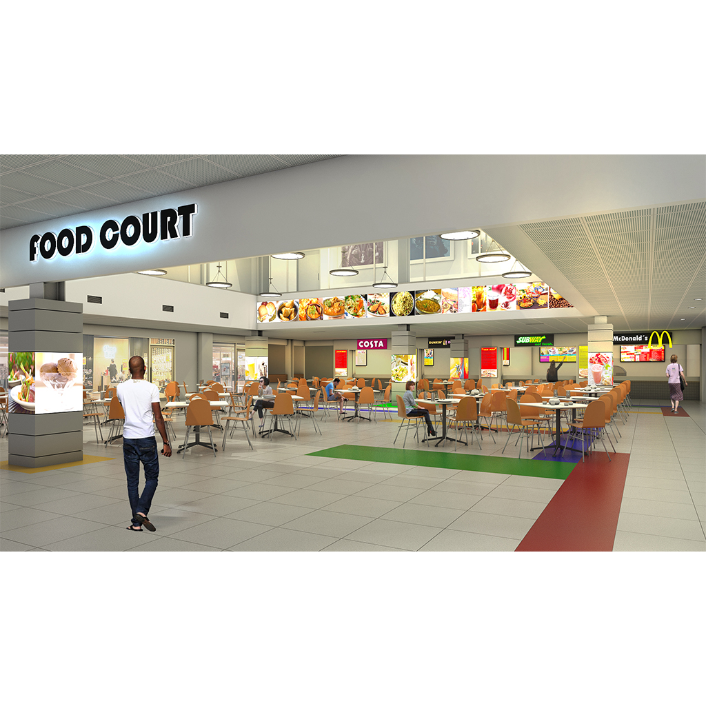 Apple Festec Shopping Mall_0006_food court commercial real estate architecture by ANA Design Studio Pvt. Ltd.