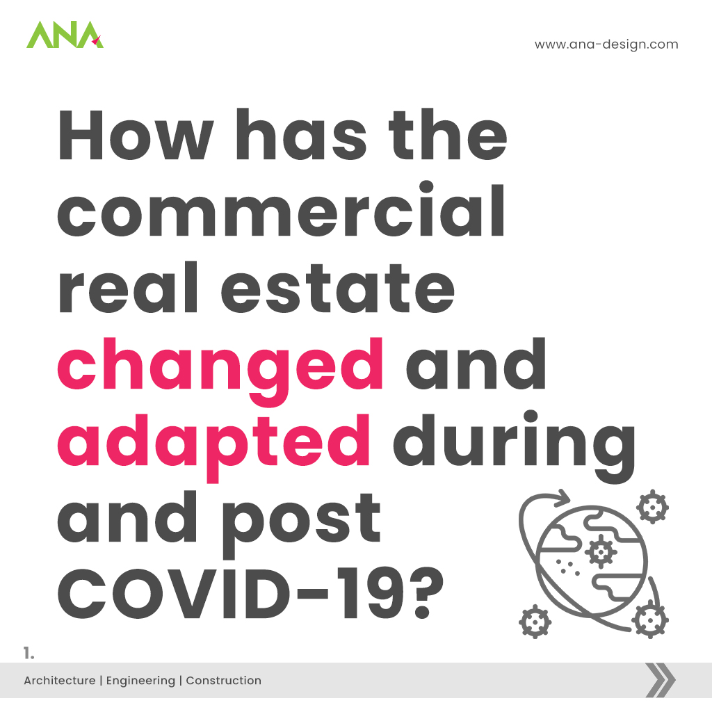 How has the commercial real estate changed and adapted during and post COVID-19? - ANA Design Studio Pvt. Ltd.