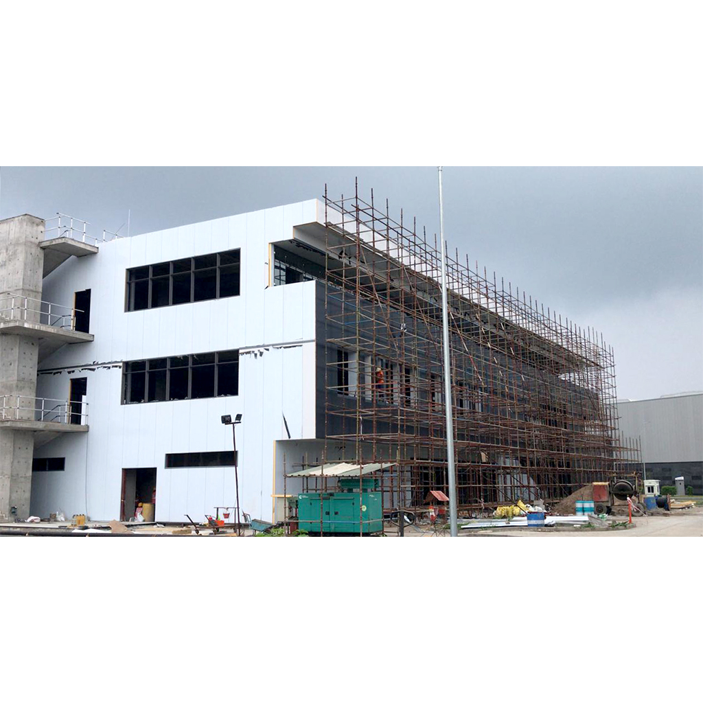 new plasser india industry phase 2 tamping unit administration office exterior by ANA Design Studio Pvt. Ltd.