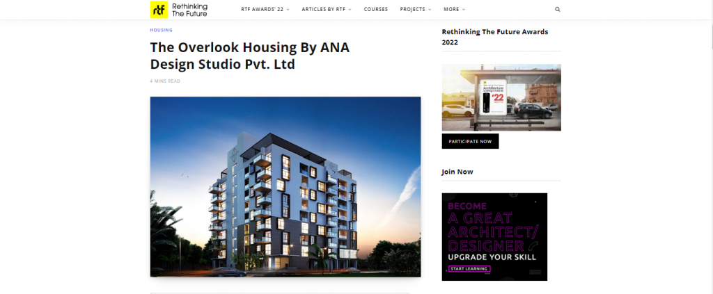 Overlook Housing By ANA Design Studio Pvt. Ltd. Featured on Rethinking The Future